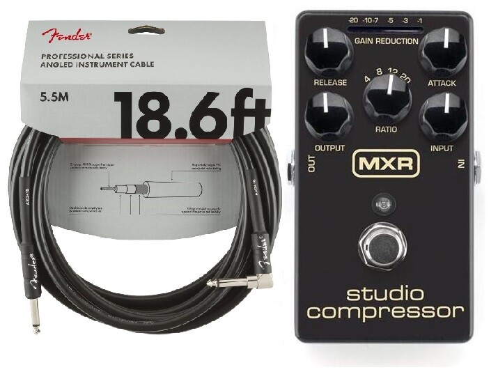 MXR Dunlop Studio Compressor M76 Guitar Effect M-76 True Bypass ( FENDER 18FT )