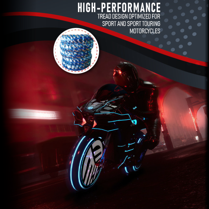 190/50-17 + 120/70-17 MMT® Motorcycle Tire SET 190/50ZR17 + 120/70-17 (DOT 2024)