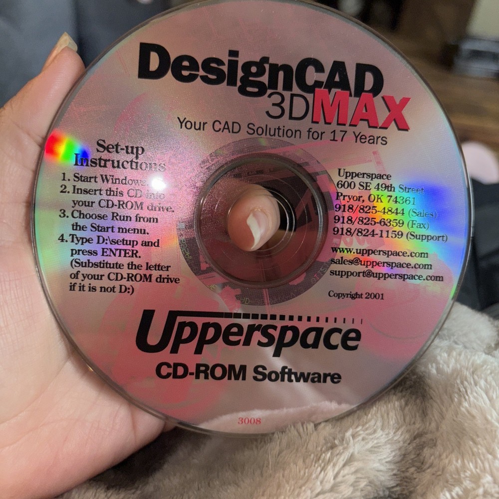 Design CAD 3D Max PC CD-Rom Software Version 17 IMSI  Cd Only