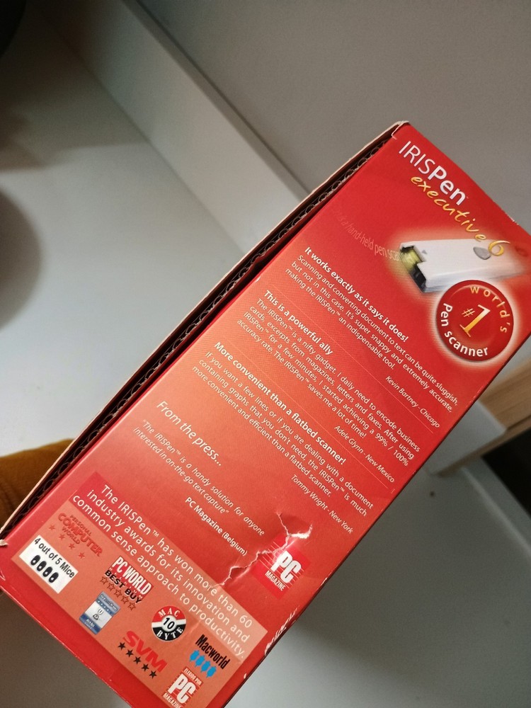 Iris Pen Executive 6 Handheld Text, Handwriting, Barcode Scanner Pen