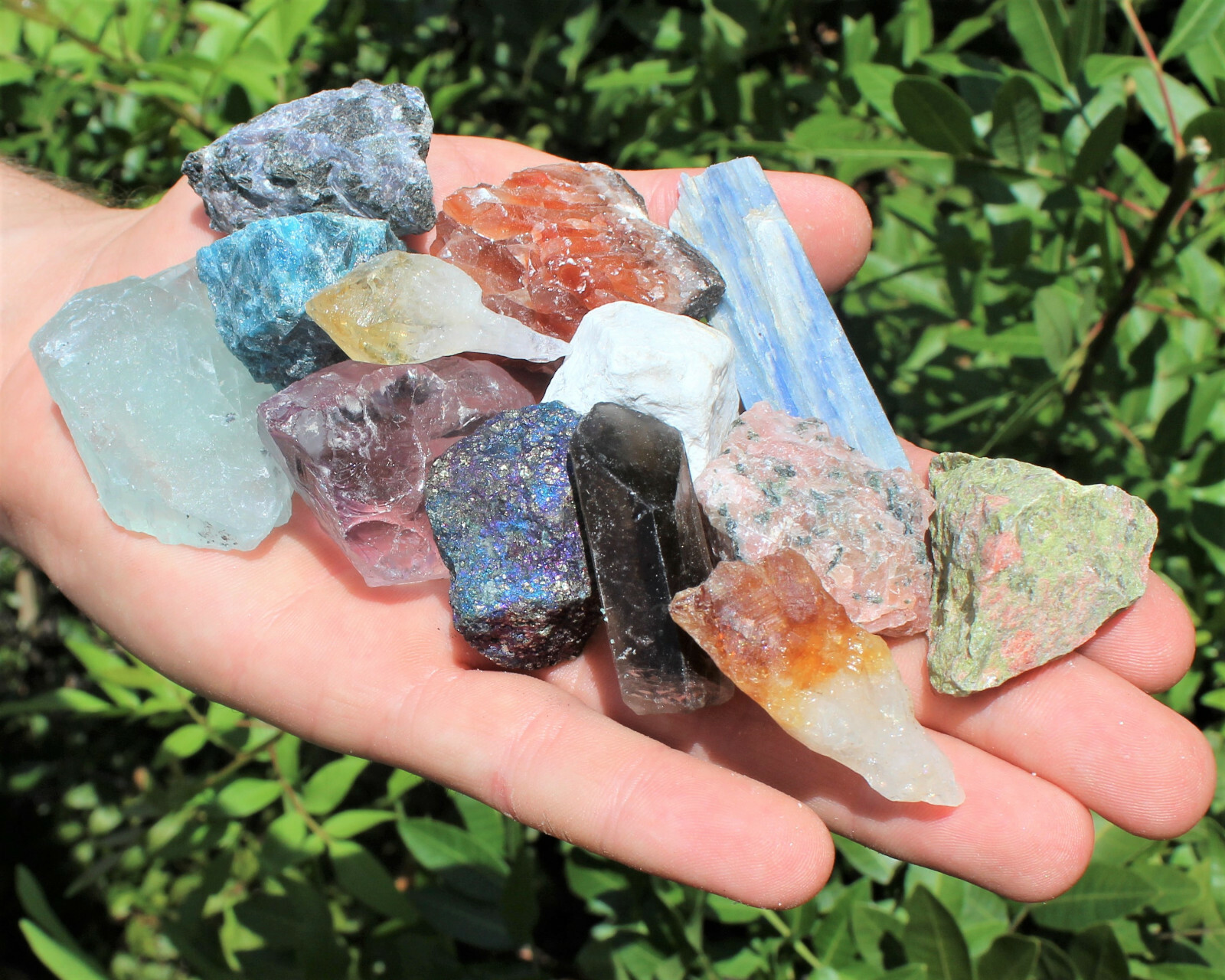 Bulk Mixed Crafters Collection: Gems Crystal Natural Rough Raw 1/2 lb Lot