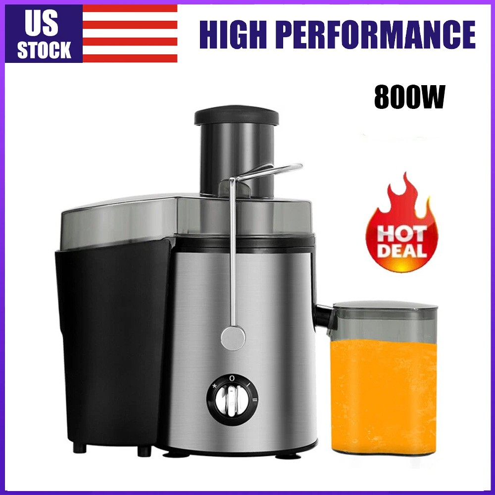 800W Electric Juicer Fruit Vegetable Blender Juice Extractor Citrus Machine New