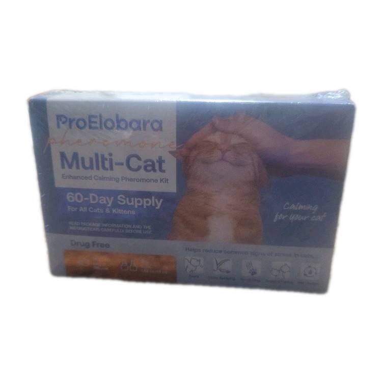 ProElobara Multi-Cat Pheromone Formula Diffuser Kit for Cat Calming...2 refills