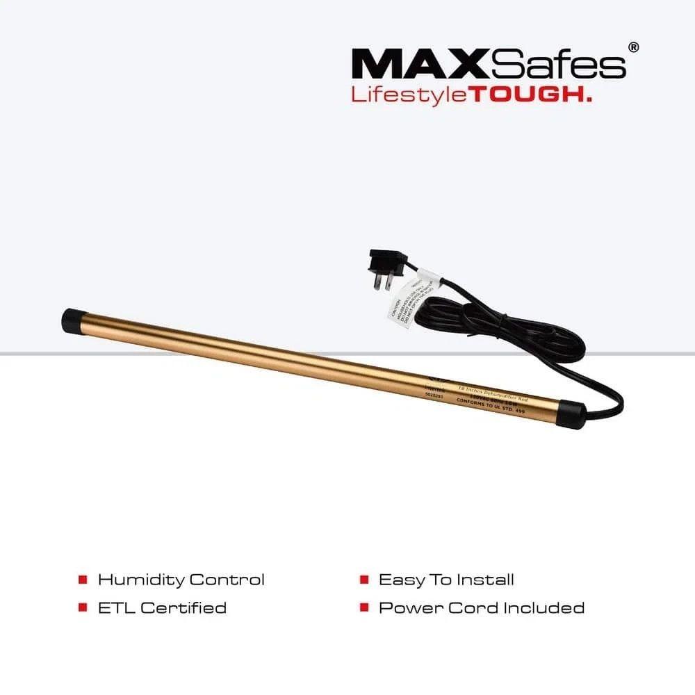 MAXSafes 18" 10W Dehumidifier Rod for Gun Safes New in Box