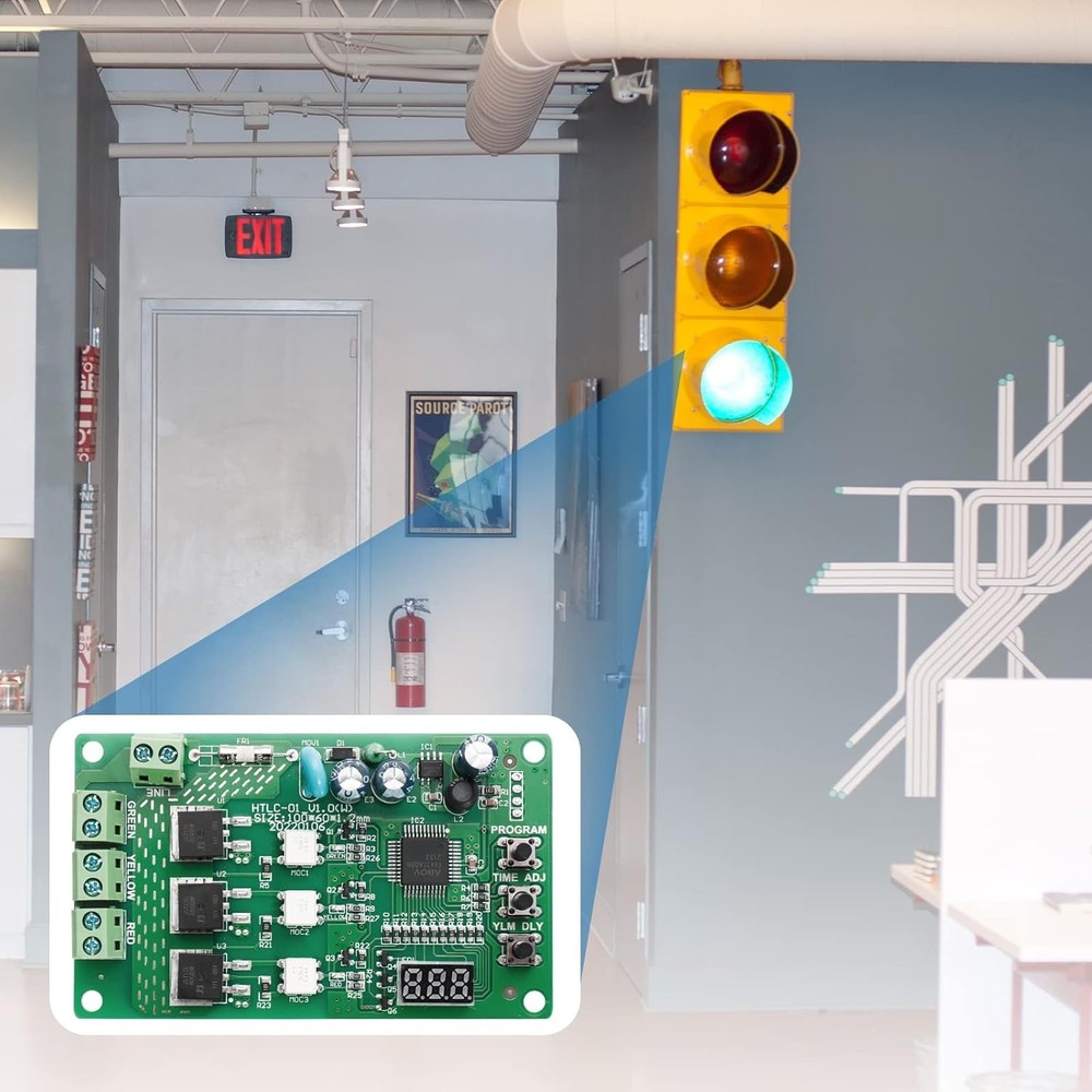 3 Channel Traffic Light Controller Sequencer 85VAC 265VAC with...