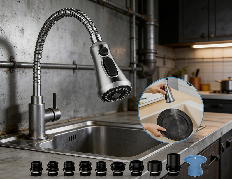 Standard Universal Spray Head Pull Down Kitchen Faucet Replacement Part /&&