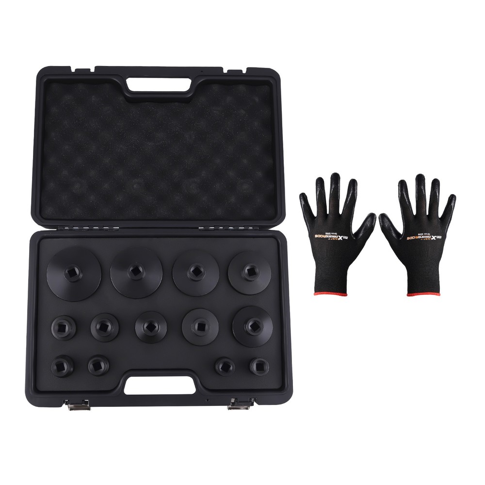 18-80mm 60mm Long Deep Grooved Locknut Socket Set 1/2" Dr. Internal Teeth Tool