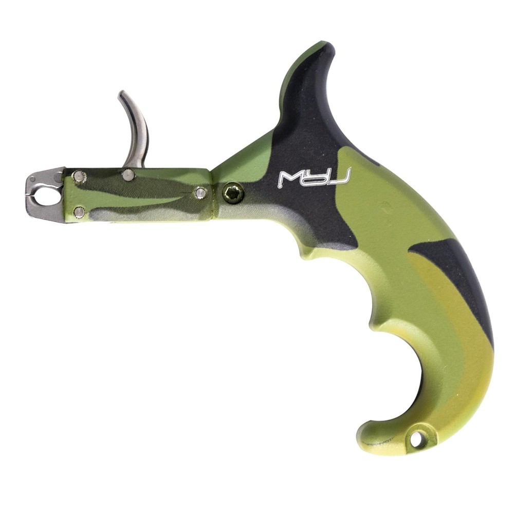 Archery Compound Bow Release Aids Trigger 4 Finger Caliper Jaw Rotation Black...
