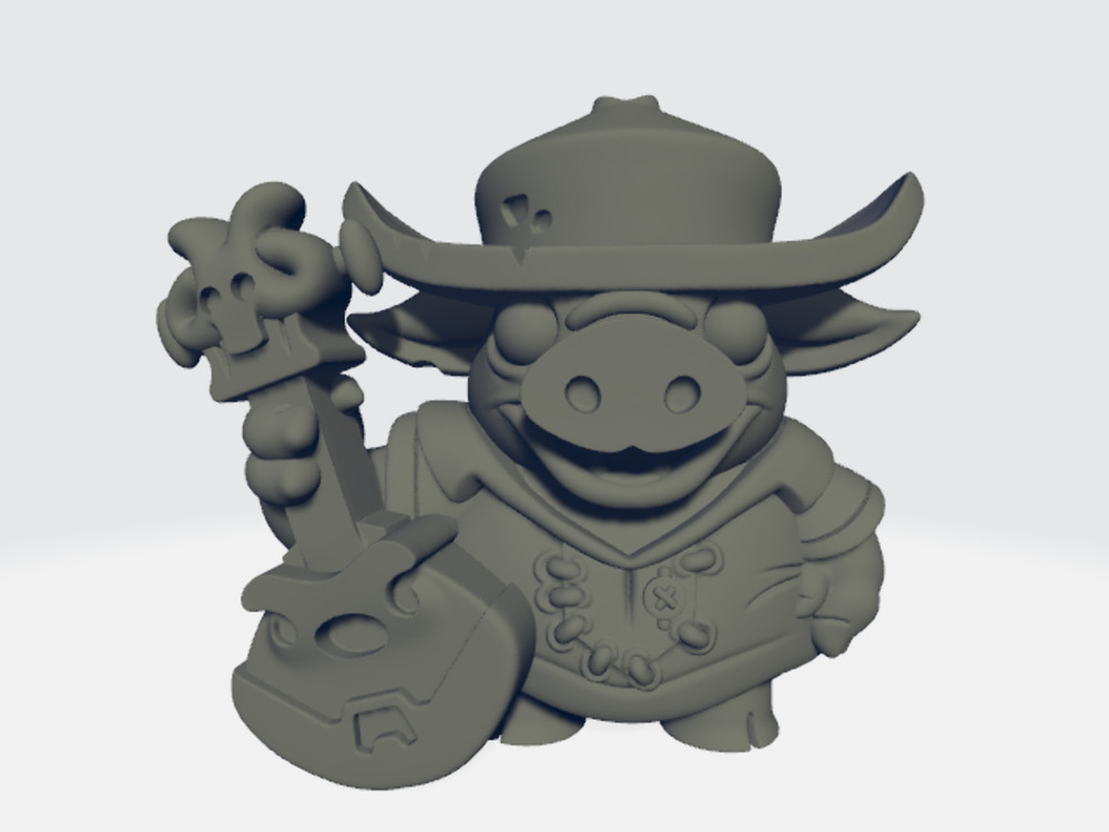 Chibi Tykes - Bard Pig