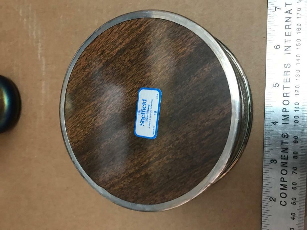 Sheffield Reed & Barton Silver Plate Gallery Wine Bottle Coaster