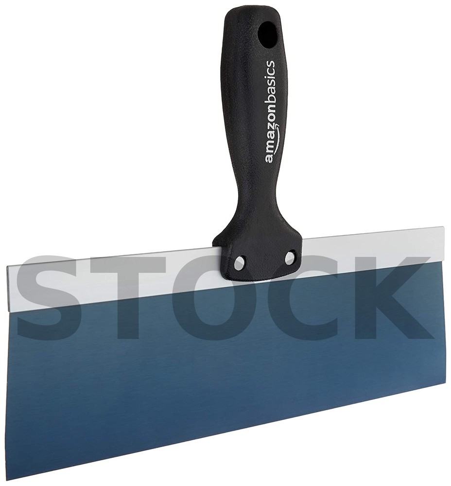 Amazon Basics 12" Blue Steel Tape Knife, with Solid Handle and Soft Grip