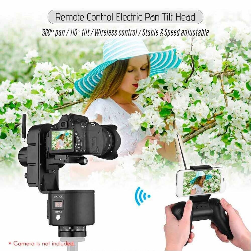 ZIFON YT-3000 Tripod Motorized Pan Tilt Head Remote Control Camera Stabilizer