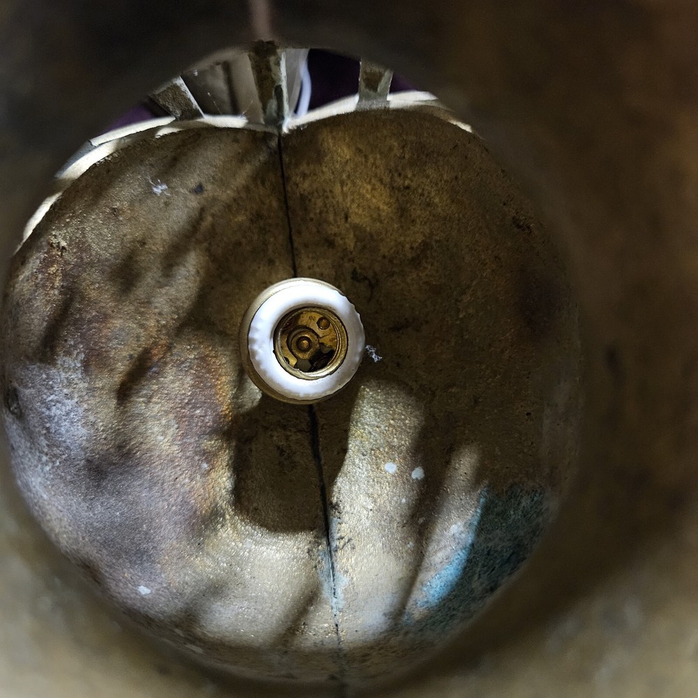 RARE Vintage Lighted Solid Brass Medieval Knight Helmet & Shield Wall Sconce