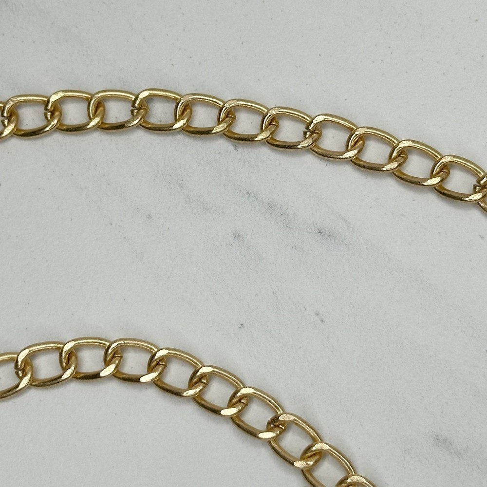 Gold Tone Chain Link Purse Handbag Bag Replacement Strap