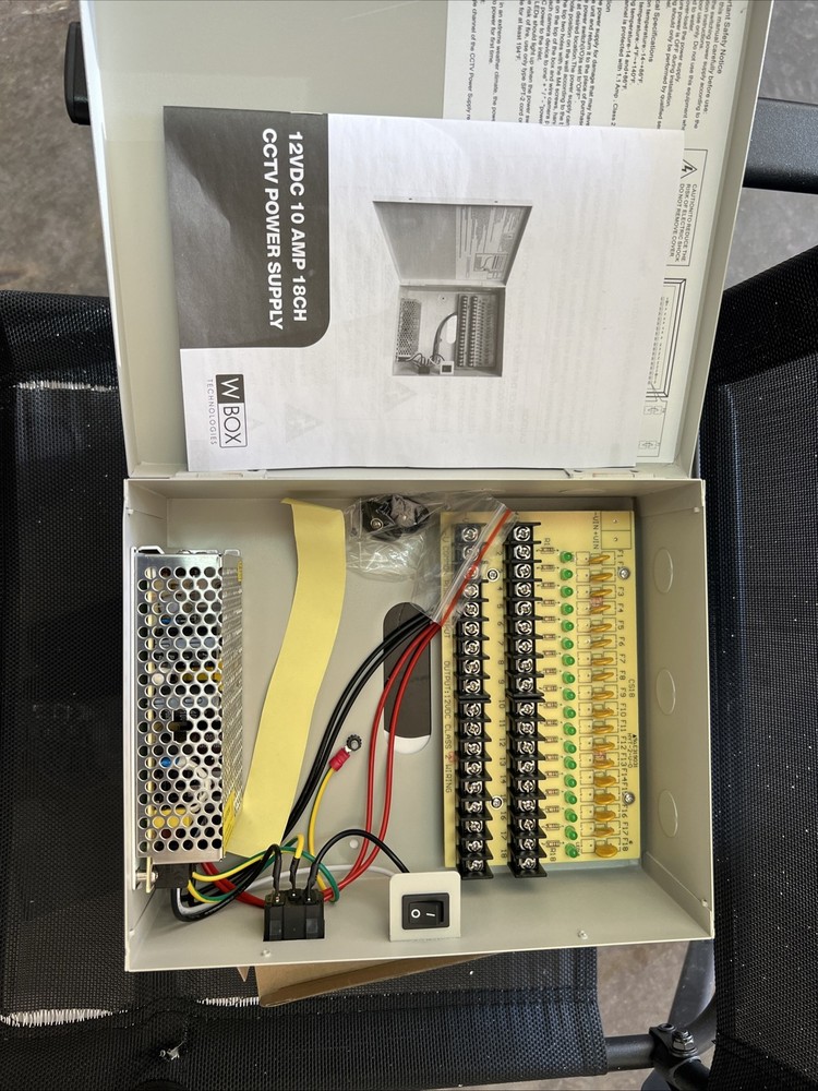 Analog Camera Power Supply 12VDC. 18cameras Channels