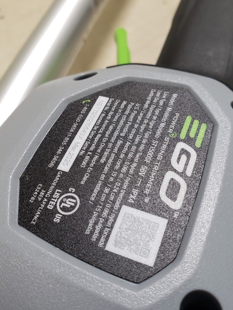 EGO Power+ ST1500SF 15-Inch 56-Volt Cordless String Trimmer - Bare Tool