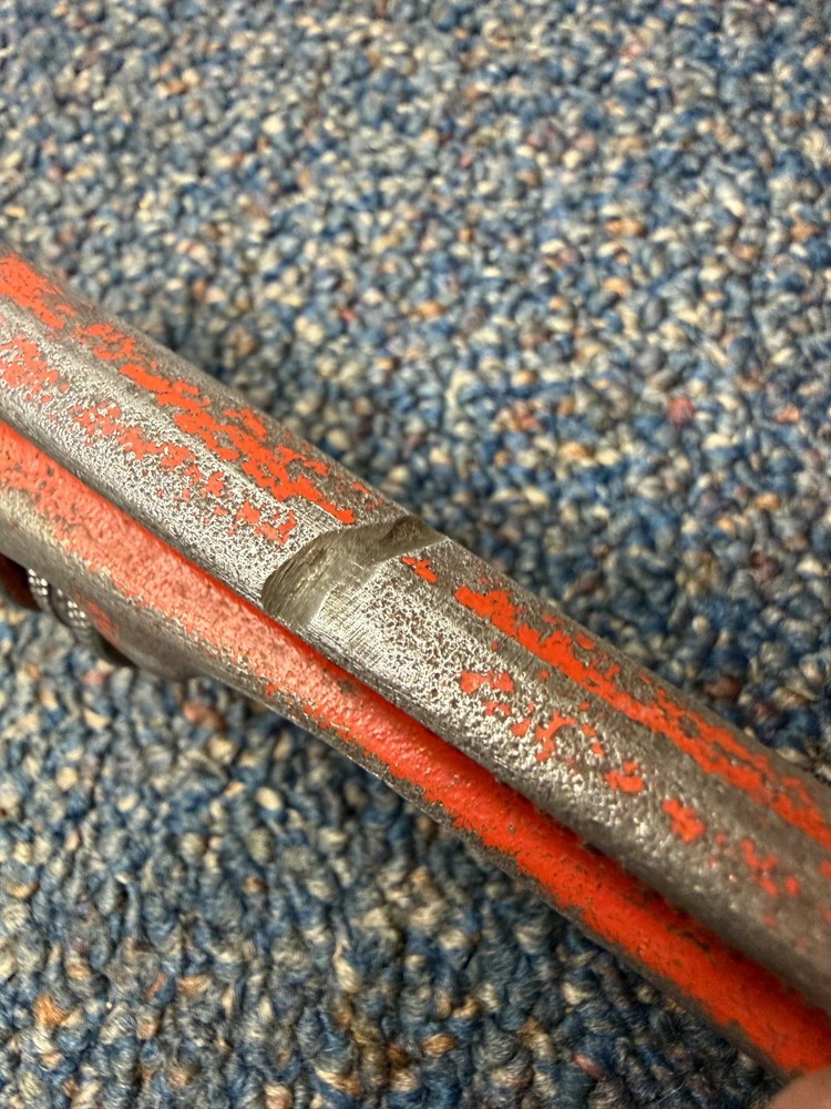 Vtg Ridgid 8" pipe wrench, vg condition