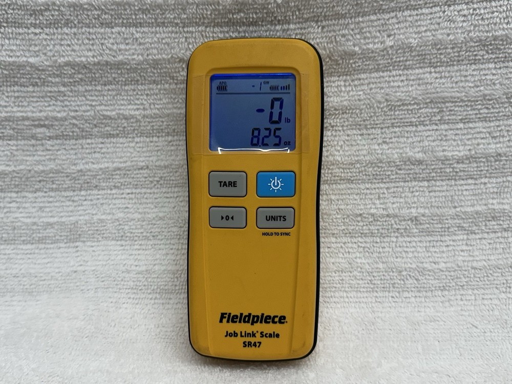 Fieldpiece SR47 Wireless Refrigerant Scale with Remote 252 LBS Capacity