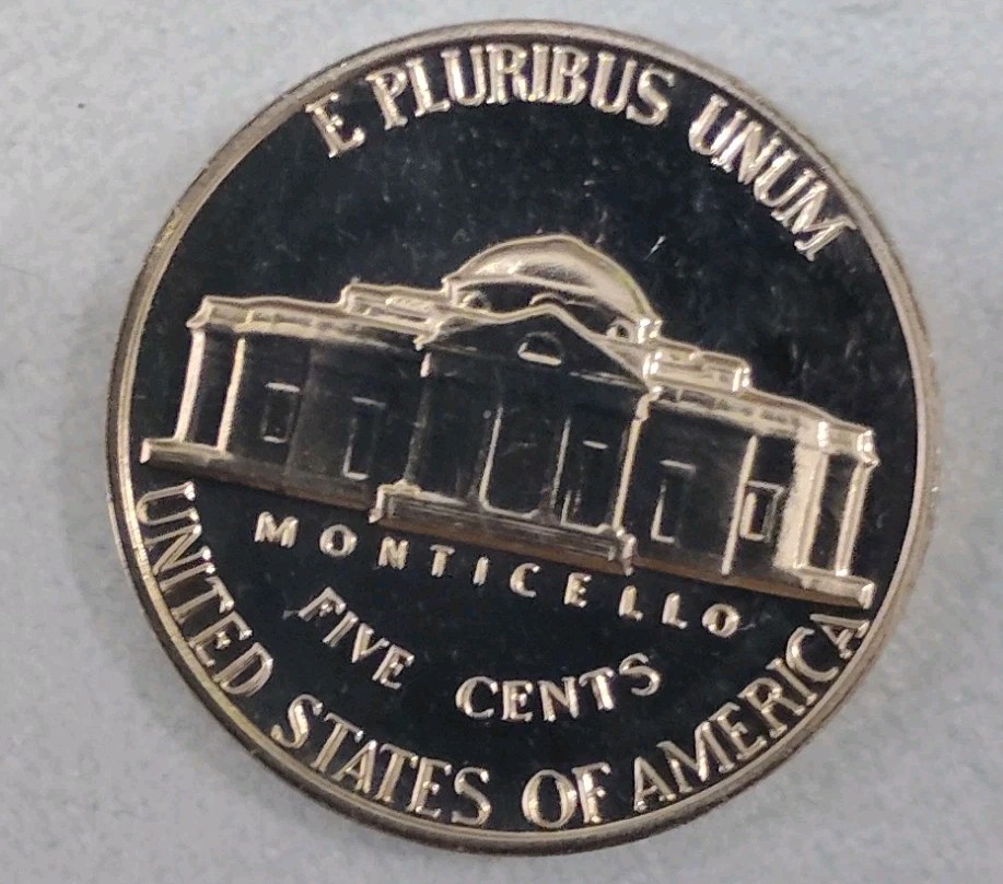 1968 S Proof Jefferson Nickel Full Steps Double Montecello DDO Error