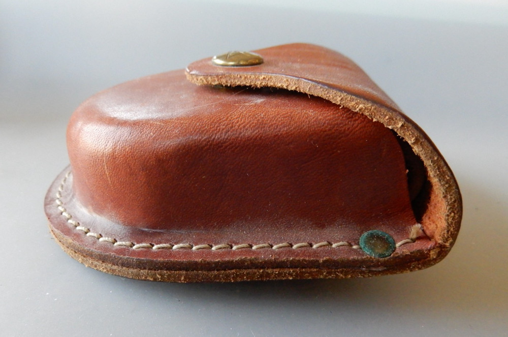 Sturdy Leather handcuff Holster Belt Pouch EUC