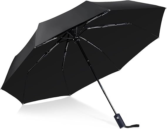 Travel Essentials Umbrella Windproof Compact Collapsible Light, Automatic, Stron
