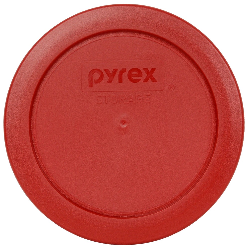 Pyrex 7200-PC Poppy Red Round Plastic Food Storage Replacement Lid