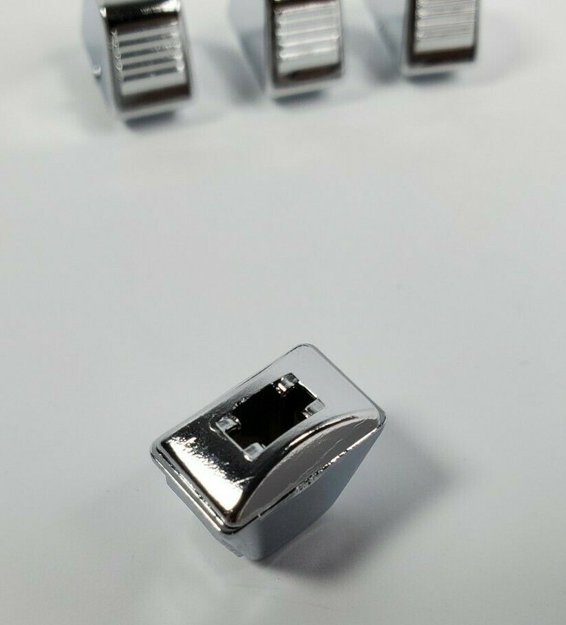 (Set/4) Chrome Heater A/C Fan Vent Selector Temp Control Knobs for Chevy/Pontiac
