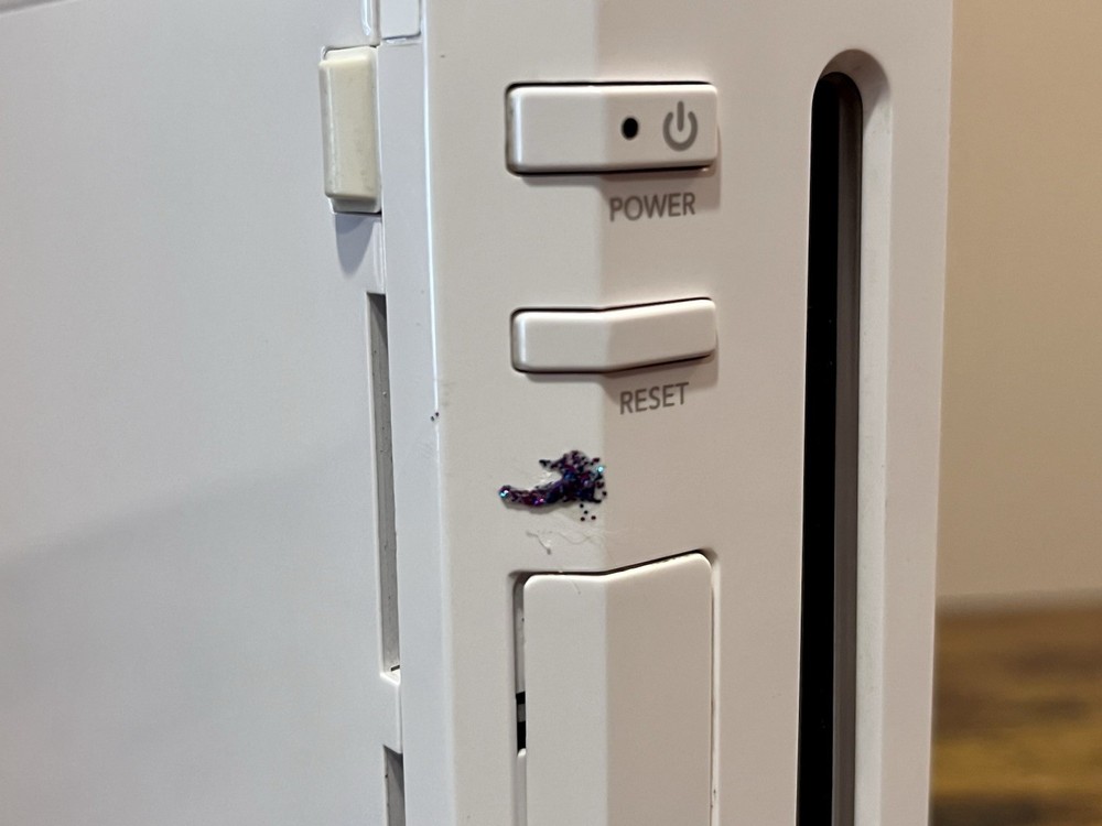 Nintendo Wii Console (White) Missing Nunchuck - Tested & Working USED Condition