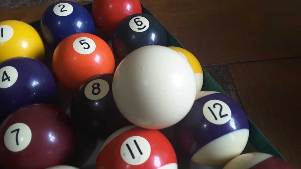 Vintage Belgium Made Billiards Pool Ball Set