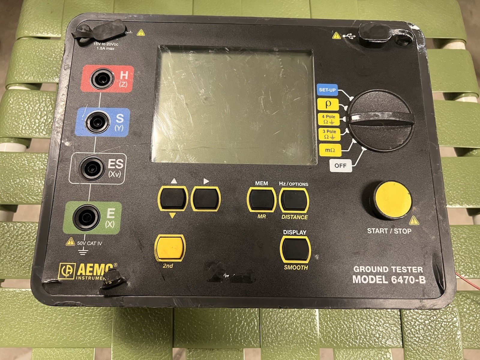 AEMC GROUND RESISTANCE TESTER 6470-B DOES NOT POWER ON