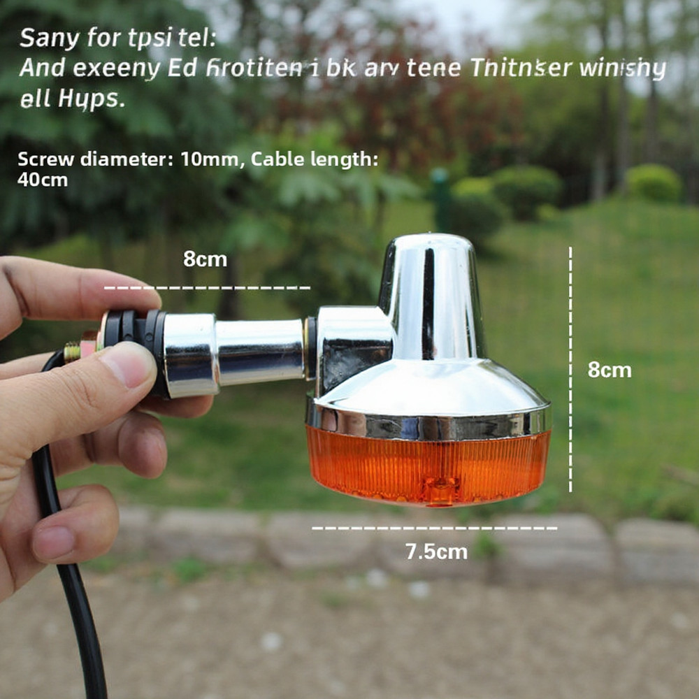Replacement Turn Lamp HJ125-8 Indicator 12V Bulb Bulb Inside ABS Plastic