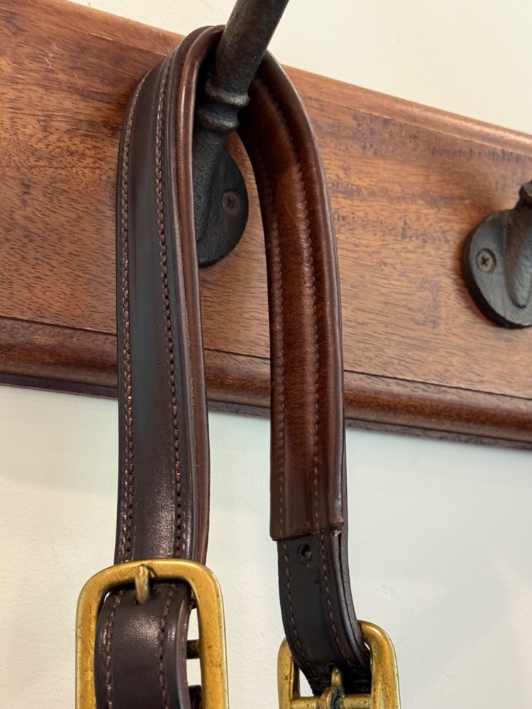 Dover Triple Stitch Padded Leather Halter OS