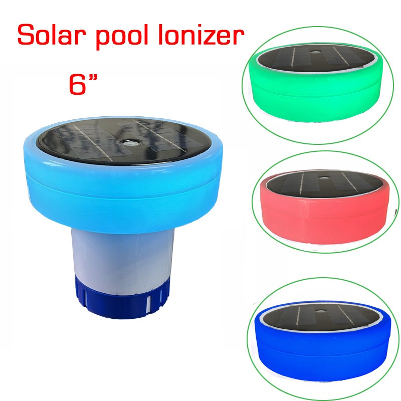 Solar Pool Chlorine Floater Dispenser with LED Lights Floating for Spa Hot Tub