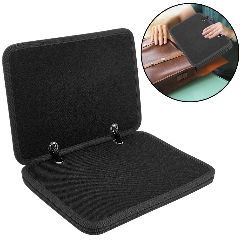 1 Set Tactical Patch Booklet Organizer Black Flip-Page Patch Book Mini Display