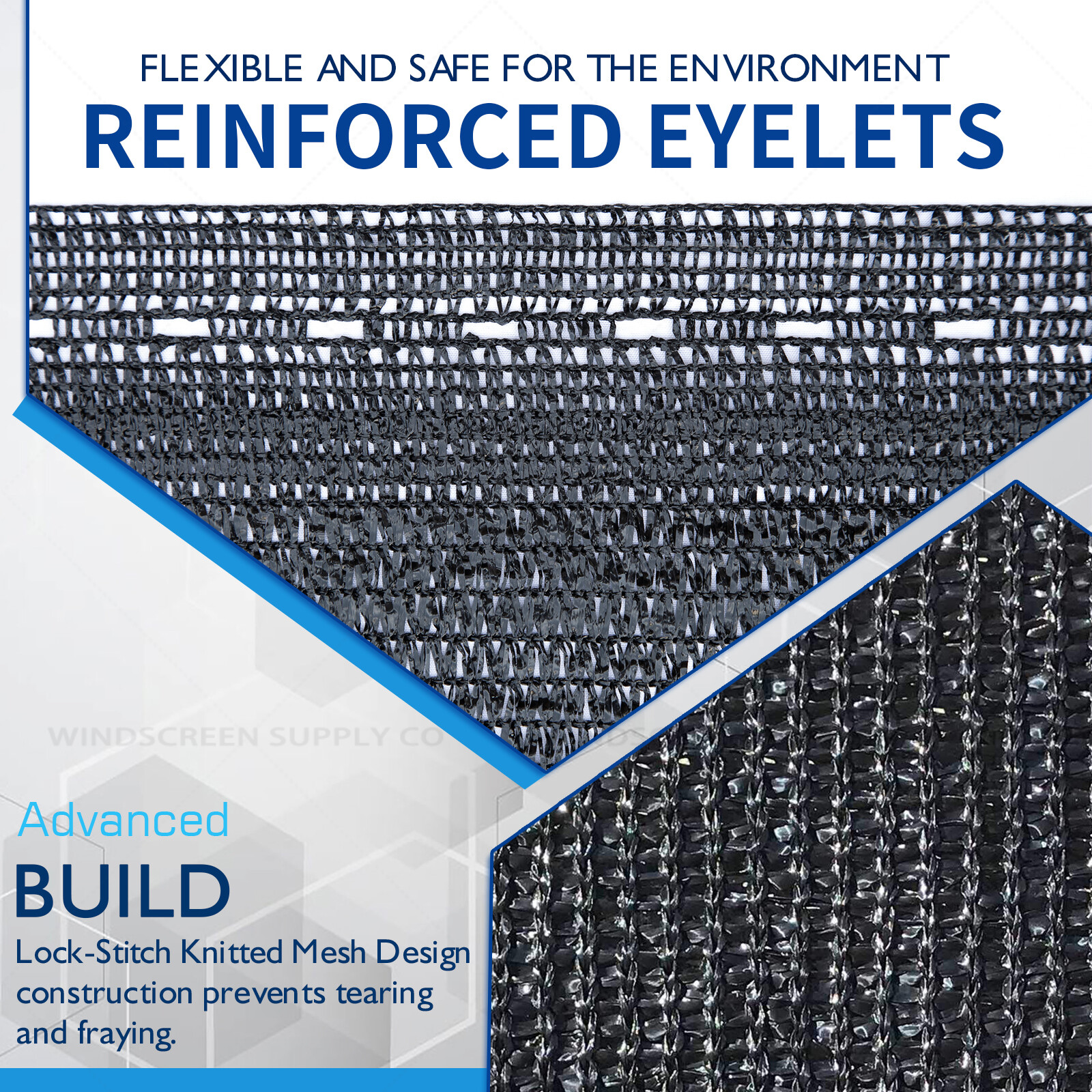 7'8" x 100 ft Shade Cloth Roll – UV Sunblock Mesh Fabric by WindscreenSupplyCo