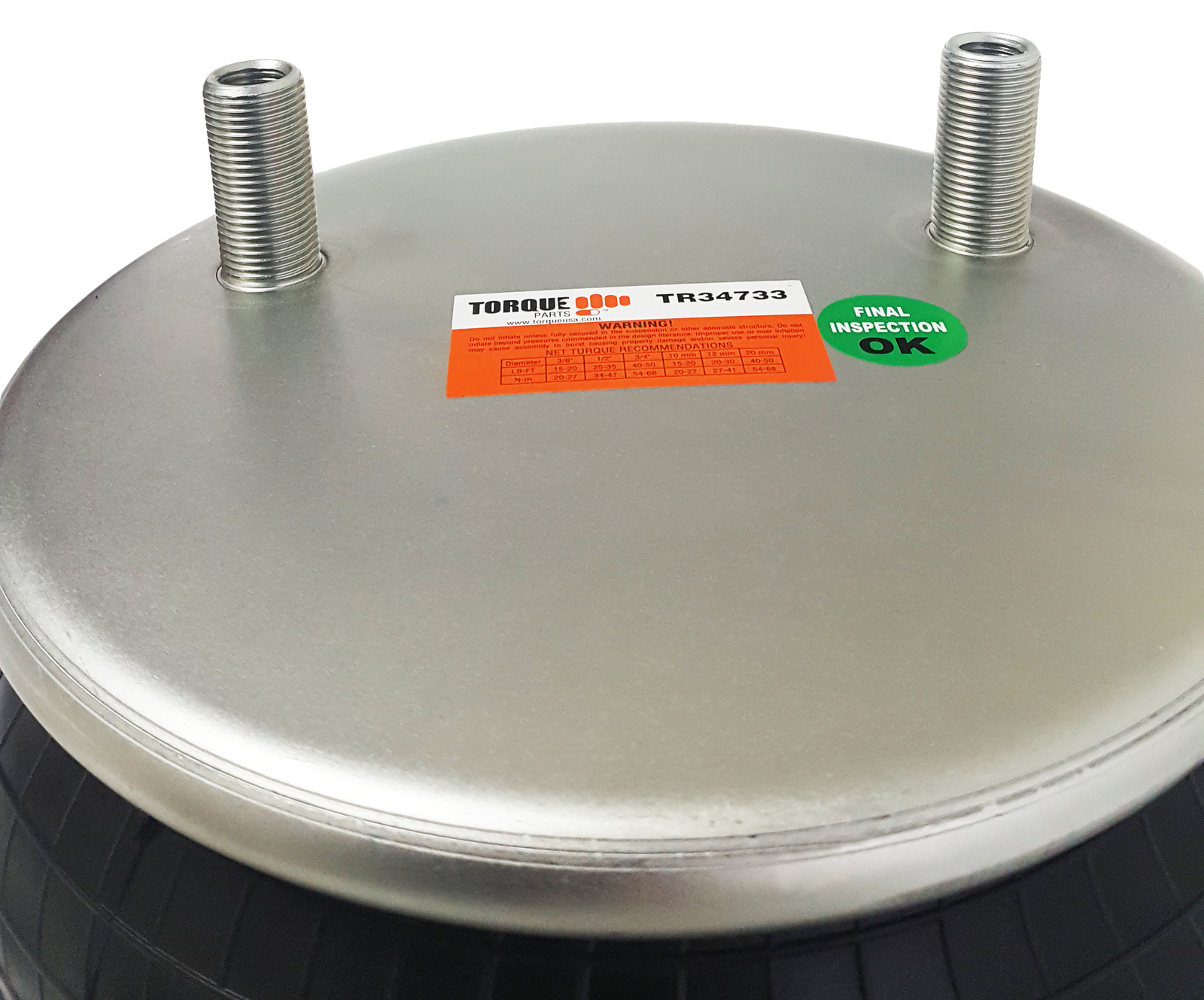 Set of 4 Torque Rolling Lobe Air Spring (Replaces HENDRICKSON C-34733, S-34733)