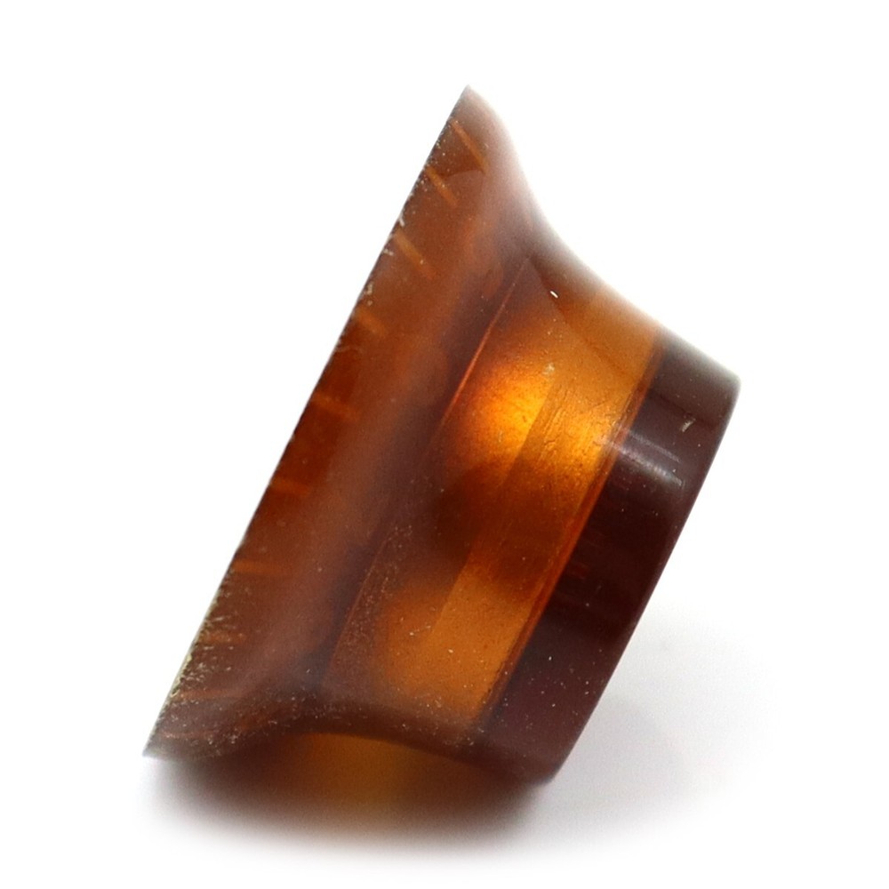 4x Guitar Bass Knobs Top Hat Bell 18-spline Pots Tone Volume Control Knobs Amber