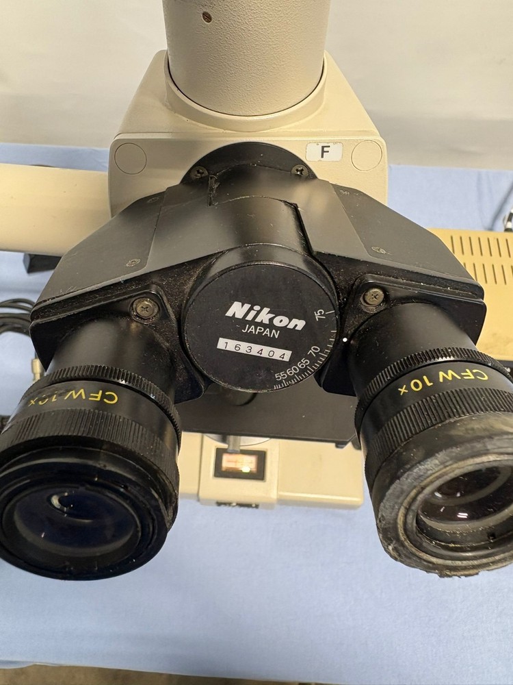 Nikon Optiphot Trinocular Microscope w/ UFX-II Camera Controller & Accessories