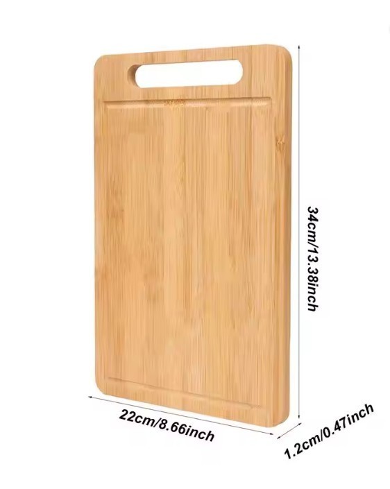 Wooden Chopping & Serving Board – Double-Sided, Thick, Hangable
