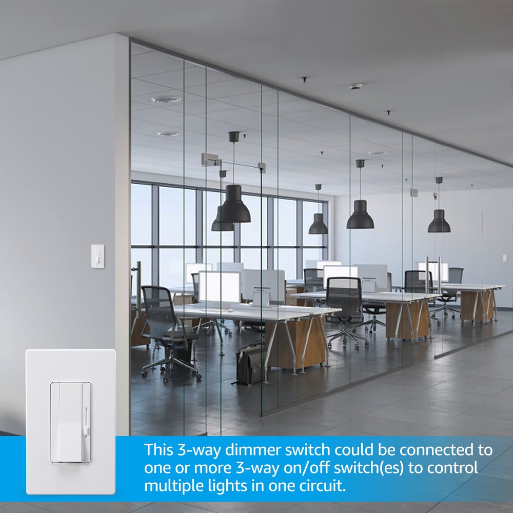 2-Pack Dimmer Switch for Led Lights, 0-10V Dimmable LED Panel Lights