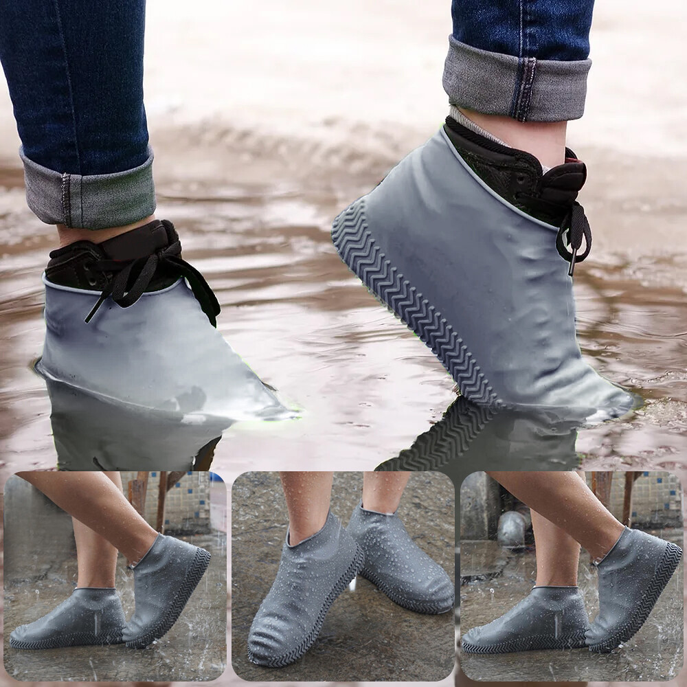 Anti-Slip Silicone Rain Shoe Covers Reusable Waterproof Shoes Cover Protector US