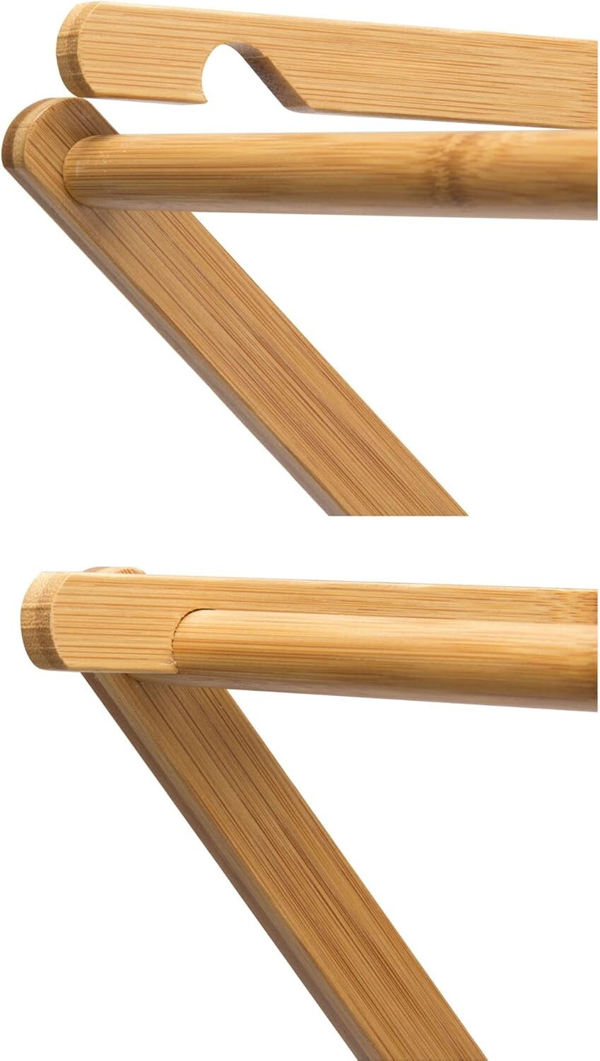 Heavy Duty Wooden Clothes Drying Rack - Bamboo