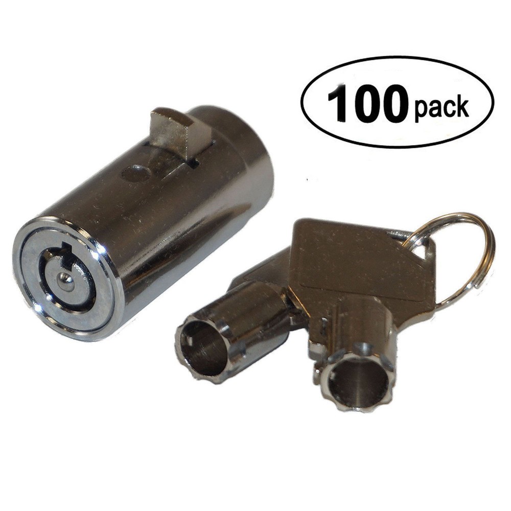 (100) Pepsi,Coke,Soda Machine Vending locks, Dixie Narco, Vendo - KEY CODE #EB01