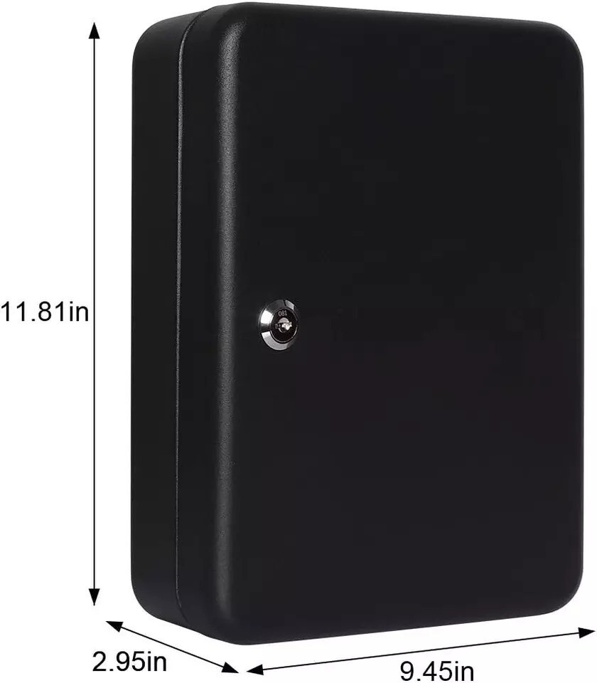 Key Cabinet Wall Mount Key Lock Box with Key Management Locking Key Organizer