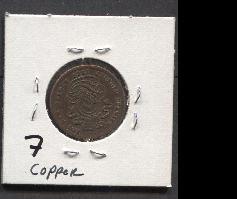 1836-Belgium-VG+/ 2 Cent