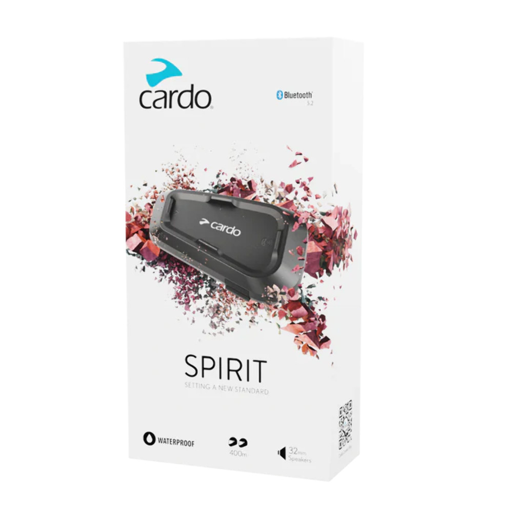 Cardo Spirit Bluetooth Intercom - Single Pack