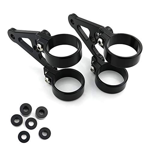 1 Pair for Front Fork Tubes Head Lamp Holder CNC Mount Headlight 43mm