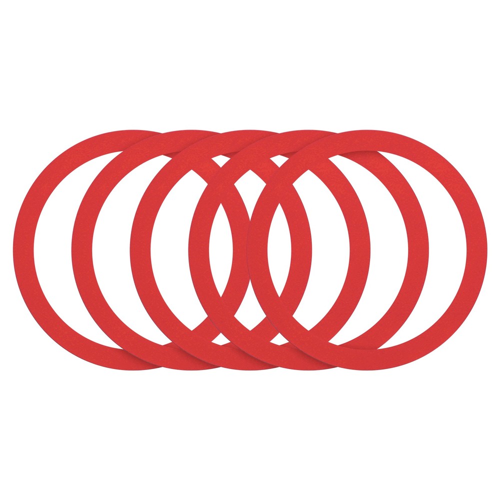 5Pcs Magnetic Sticker Ring Universal Magnetic Adapter Ring Red