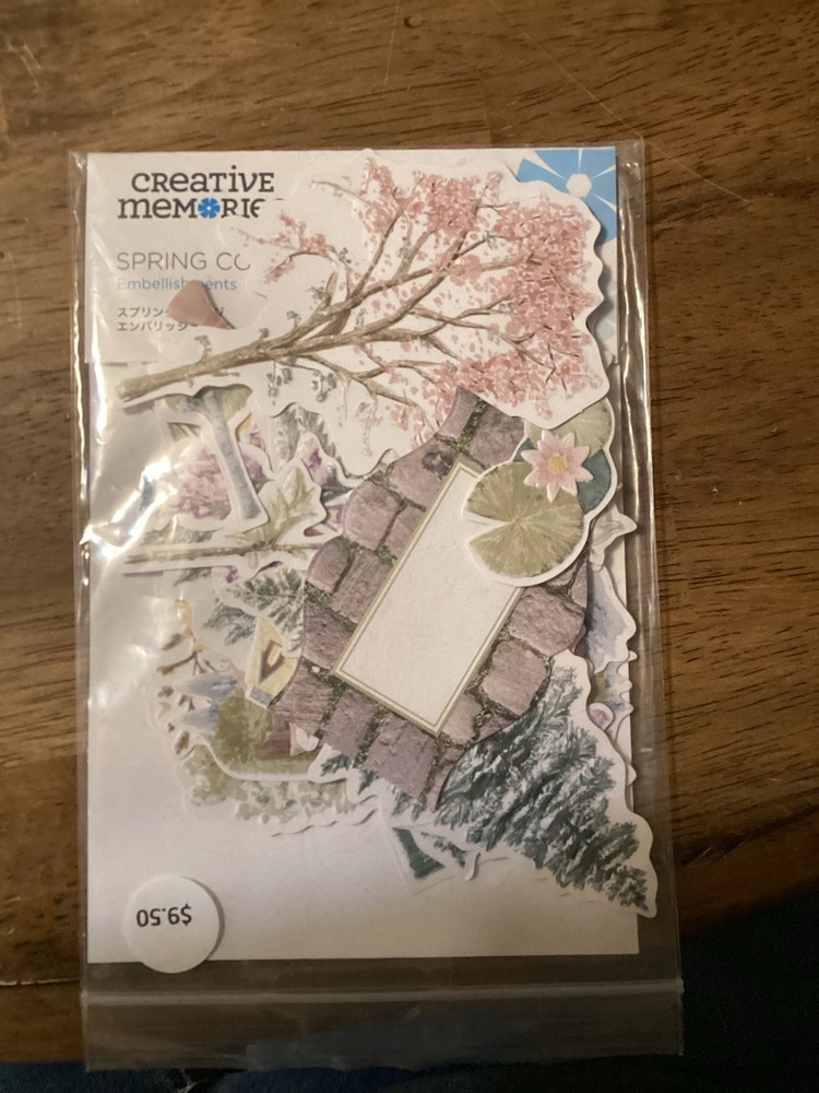 Creative Memories Spring Cottage Embellishments Pack