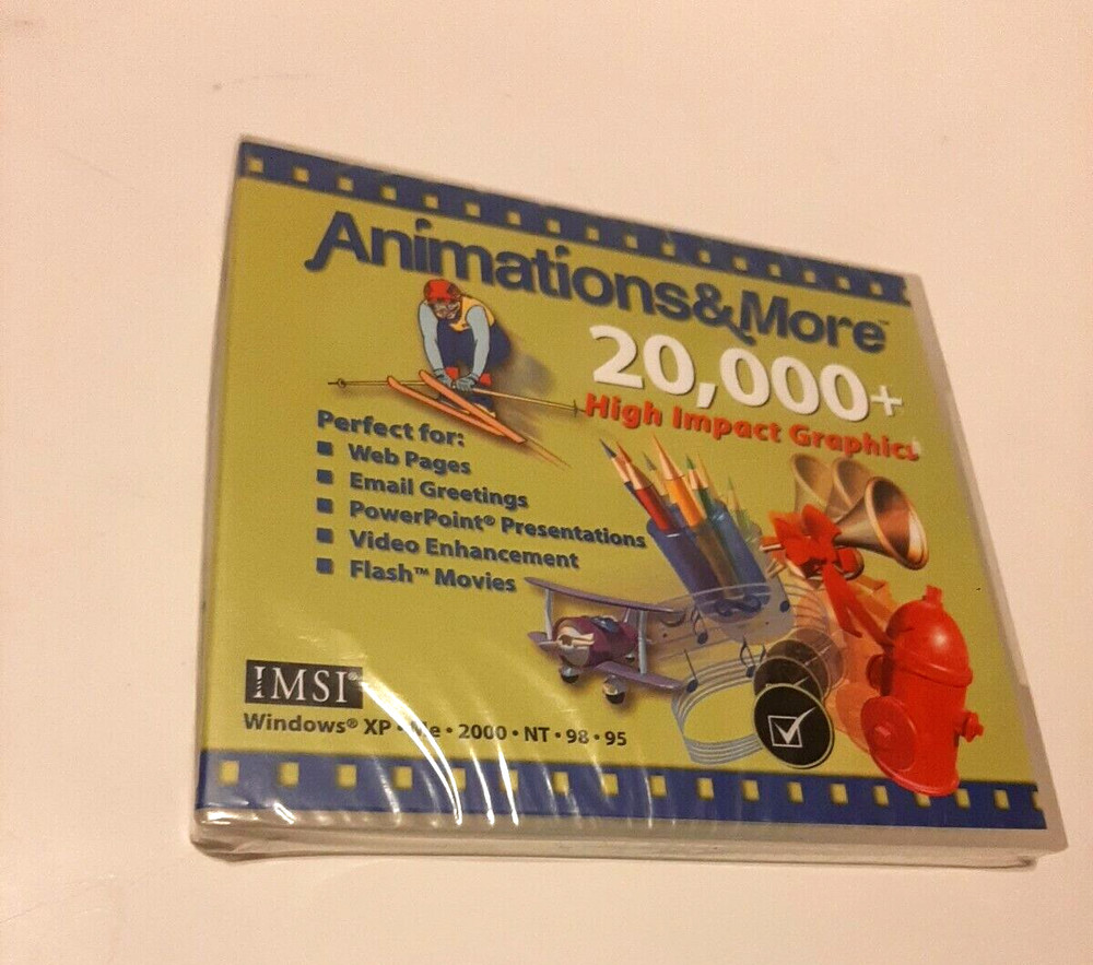 IMSI Selectsoft Animation & More 20,000 High Impact Graphics CD-ROM Windows XP